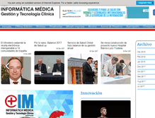 Tablet Screenshot of informaticamedica.cl